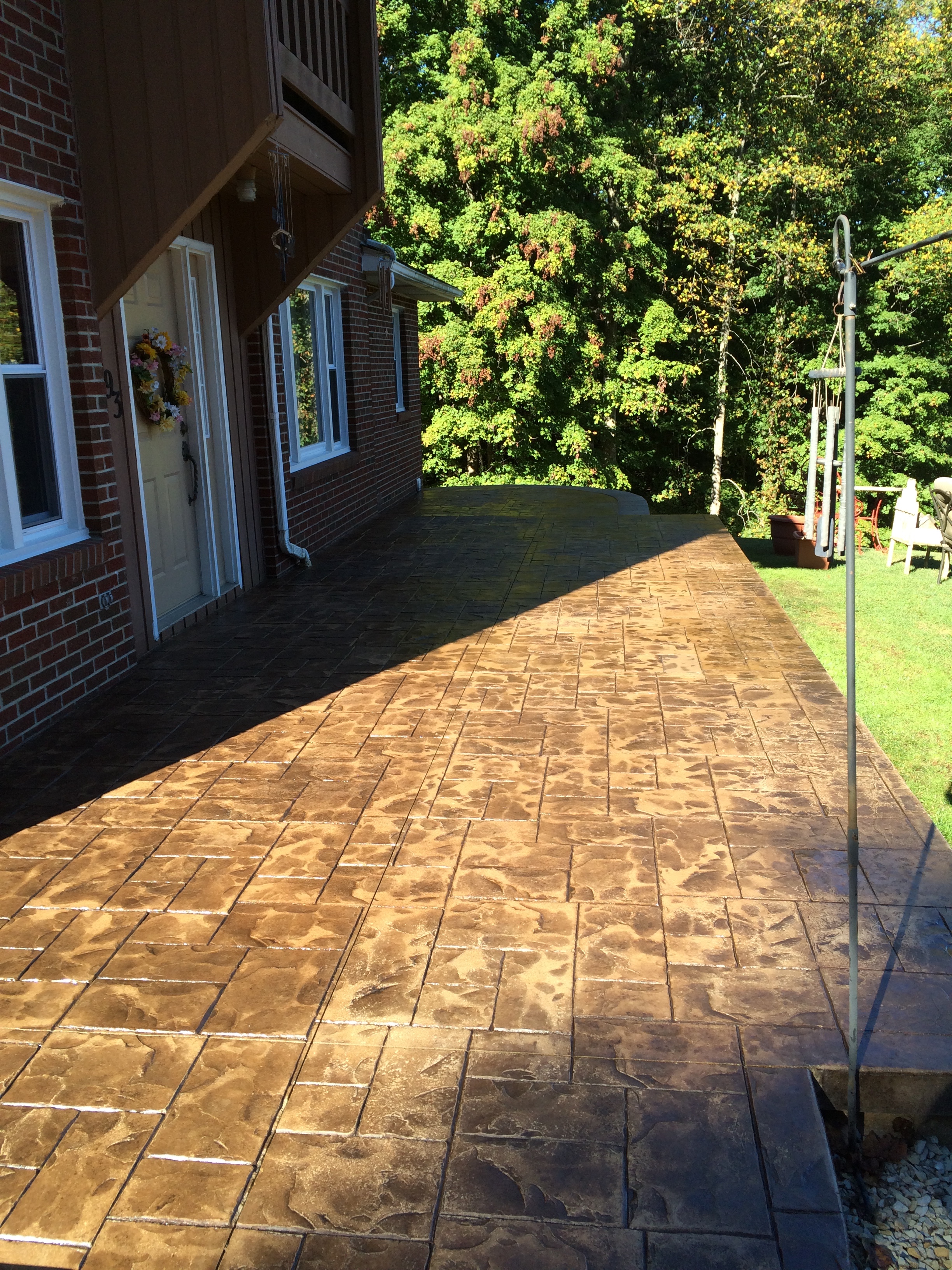 stamped concrete patio